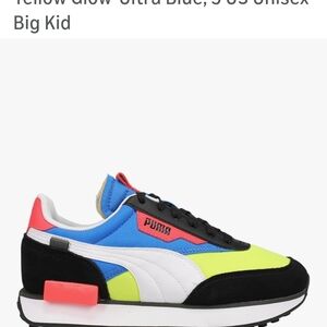 Puma Athletic Shoes - Black, Blue, Yellow, Pink